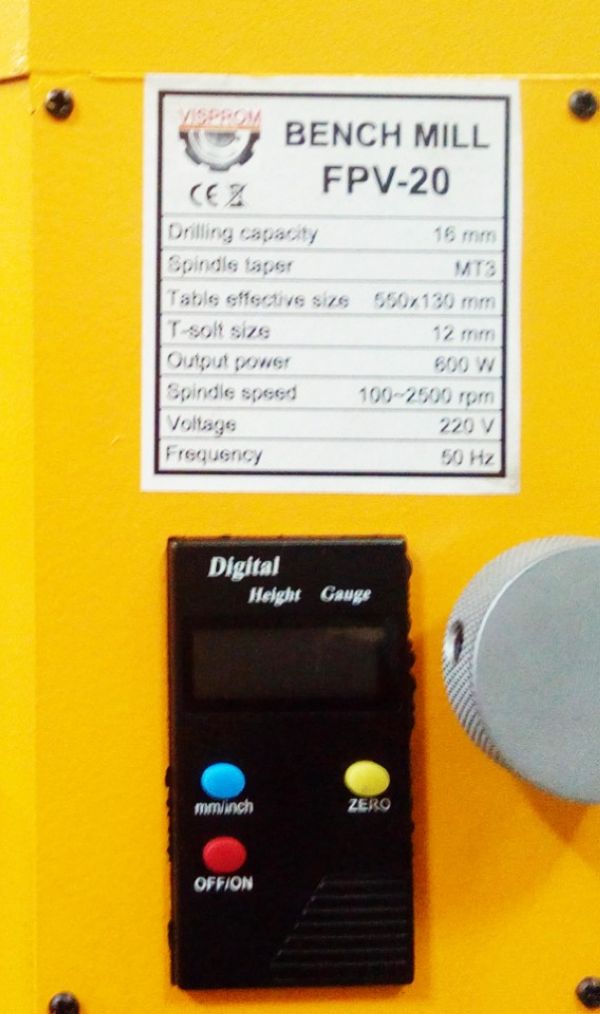 Станок фрезерный по металлу VISPROM FPV-20 - фото