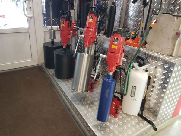 Установка алмазного бурения Diamaster Pro D-450/3E с наклоном - фото