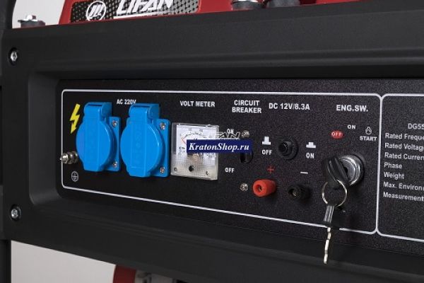 Генератор Lifan-DG5500-4 дизельный - фото