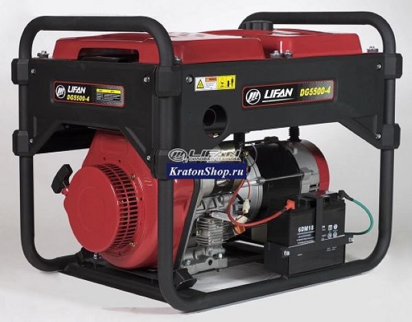 Генератор Lifan-DG5500-4 дизельный - фото