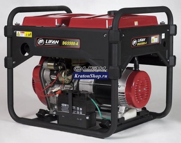 Генератор Lifan-DG5500-4 дизельный - фото