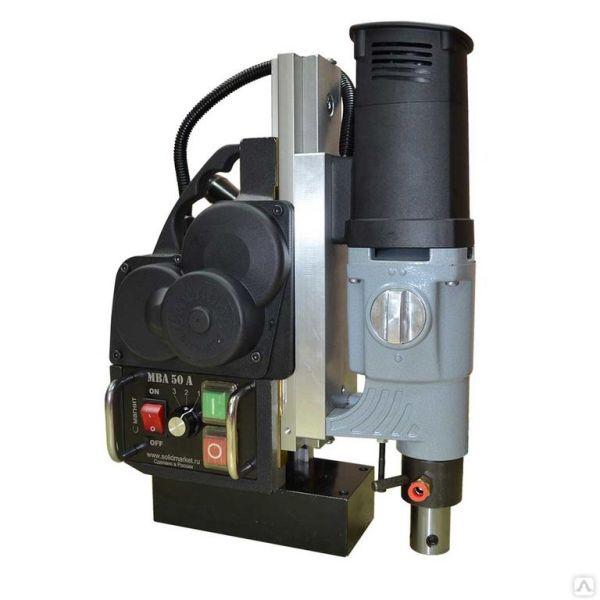 Станок сверлильный на магнитном основании МВА-50 с авто подачей - фото