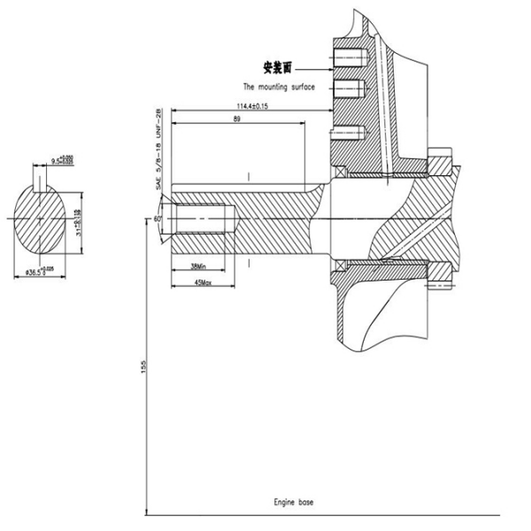 Двигатель бензиновый Loncin LC2V90F (С тип) - фото