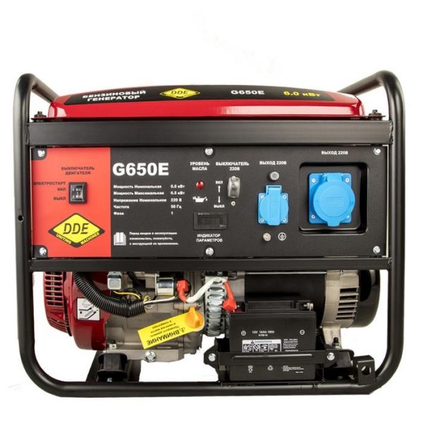 Генератор бензиновый DDE G650E - фото