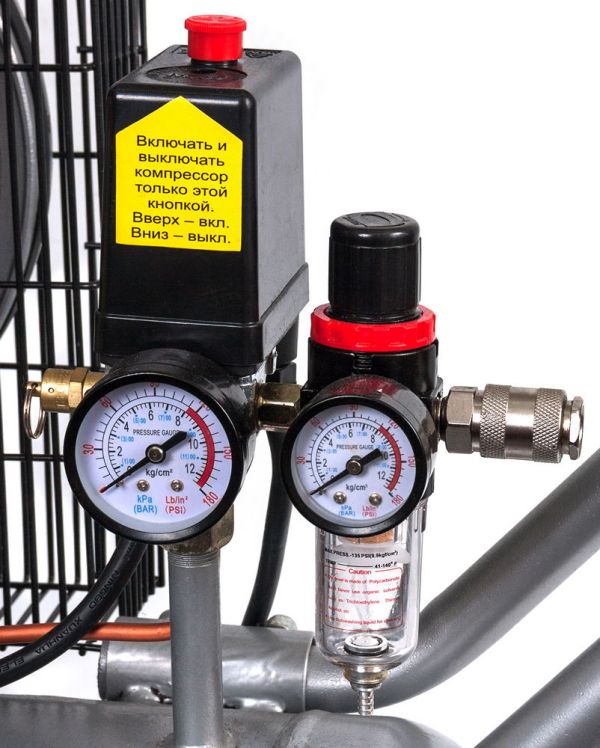 Компрессор с ременной передачей QUATTRO ELEMENTI B 400-50 - фото