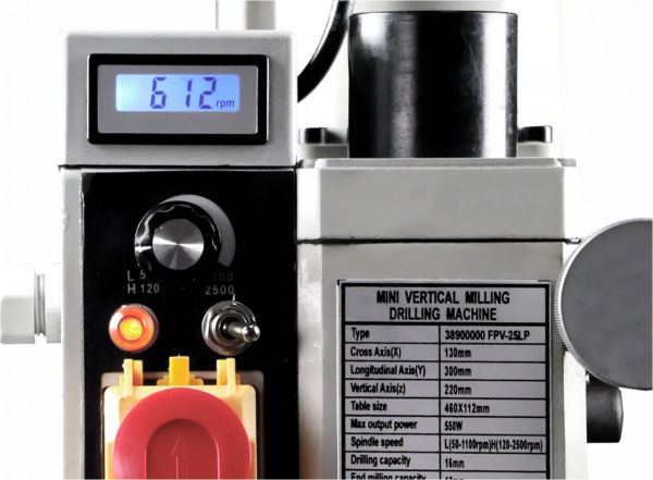 Вертикально-фрезерный станок VISPROM FPV-25LP с индикацией оборотов - фото