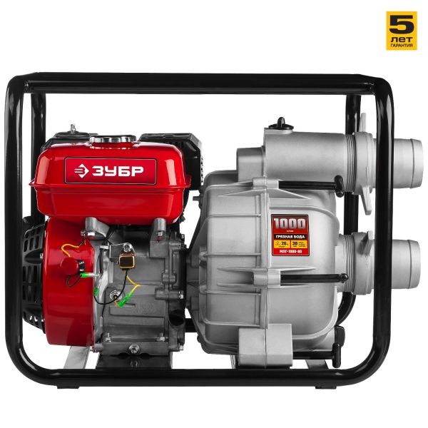 Мотопомпа бензиновая Зубр МПГ-1000-80 - фото