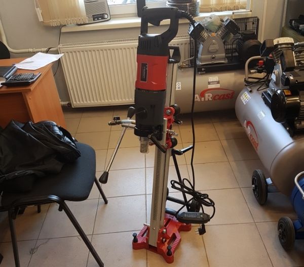 Установка алмазного бурения Diamaster Pro D-26/3EBM с наклоном - фото