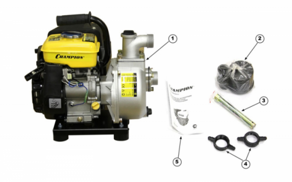 Мотопомпа бензиновая Champion GP40 - фото