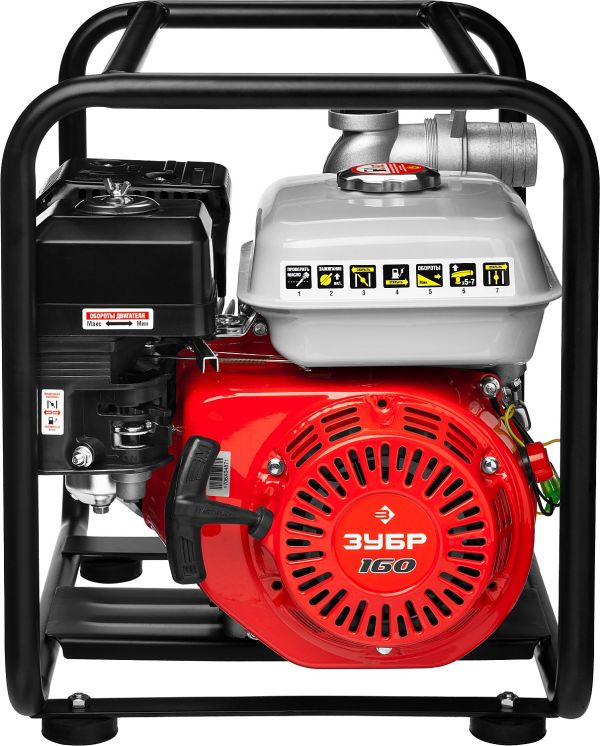 Мотопомпа  бензиновая Зубр ЗБМП-600 - фото