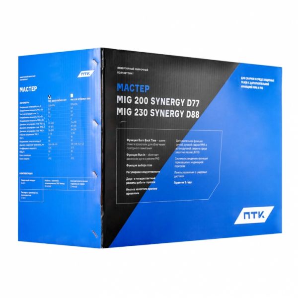 Сварочный полуавтомат ПТК Мастер MIG 200 SYNERGY D77 - фото