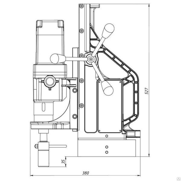 Станок на магнитном основании MBSR-100 - фото
