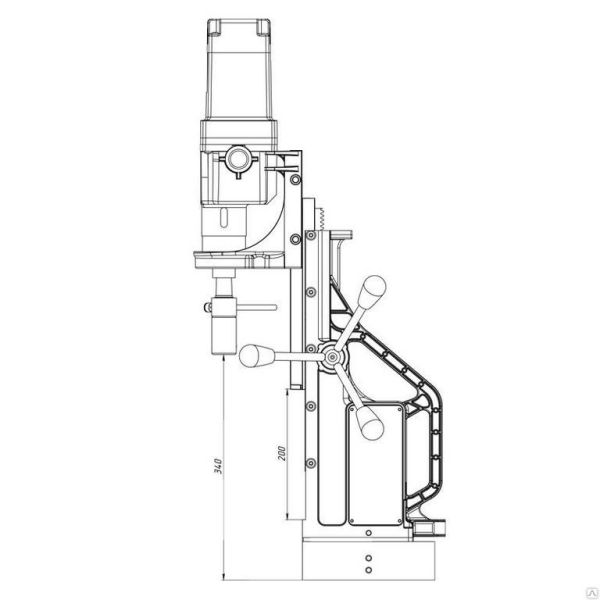 Станок на магнитном основании MBSR-100 - фото