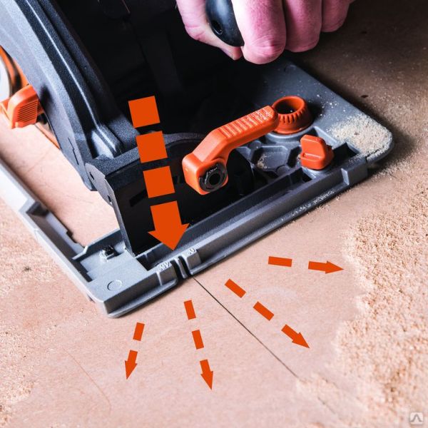 Пила дисковая EVOLUTION R185CCSX в комплекте с направляющей шиной 1020мм - фото