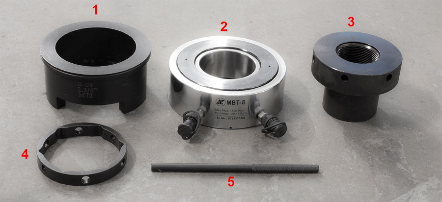 Тензорные домкраты однопоршневые с механическим возвратом MBT-8 - фото