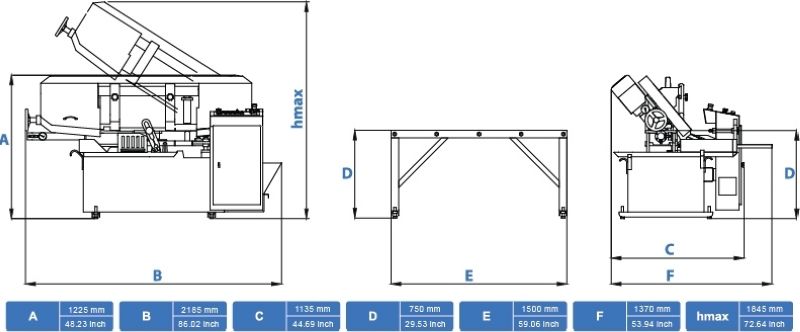 Станок ленточный полуавтоматический PSM 280 M CUTERAL - фото