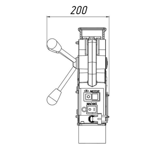 Станок сверлильный на магнитном основании МВА 50 - фото