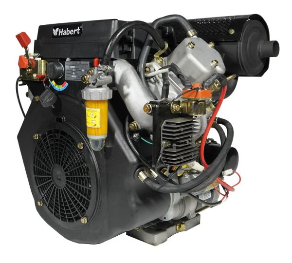 Двигатель дизельный Habert HD2V910 - фото