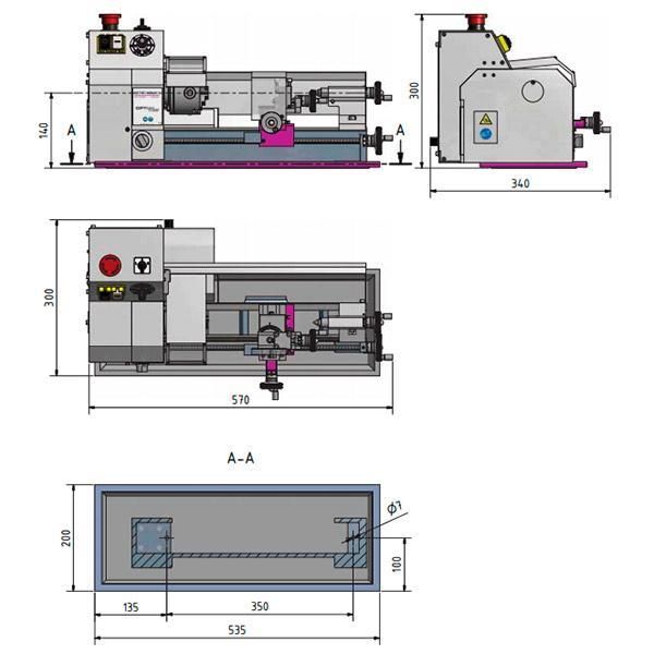 Станок токарный Optimum OPTIturn TU 1503V - фото