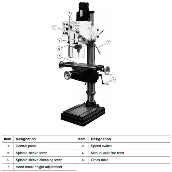 Станок сверлильный Optimum OPTIdrill DH 40CT - фото