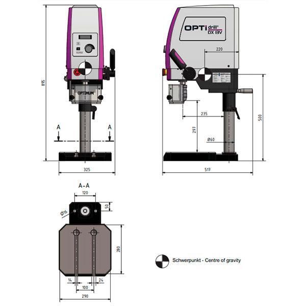 Станок сверлильный Optimum OPTIdrill DX 13V - фото
