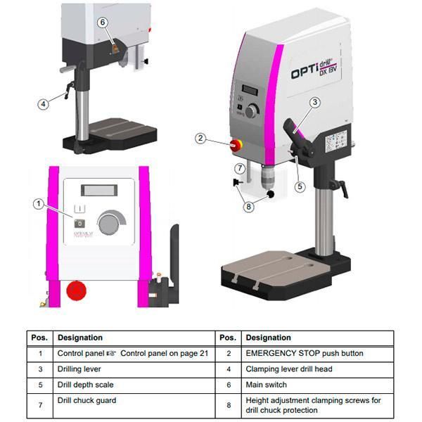 Станок сверлильный Optimum OPTIdrill DX 13V - фото