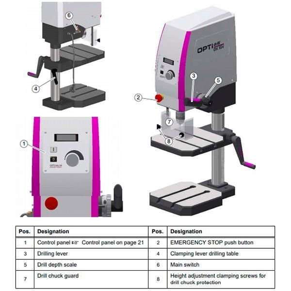 Станок сверлильный Optimum OPTIdrill DX 15V - фото