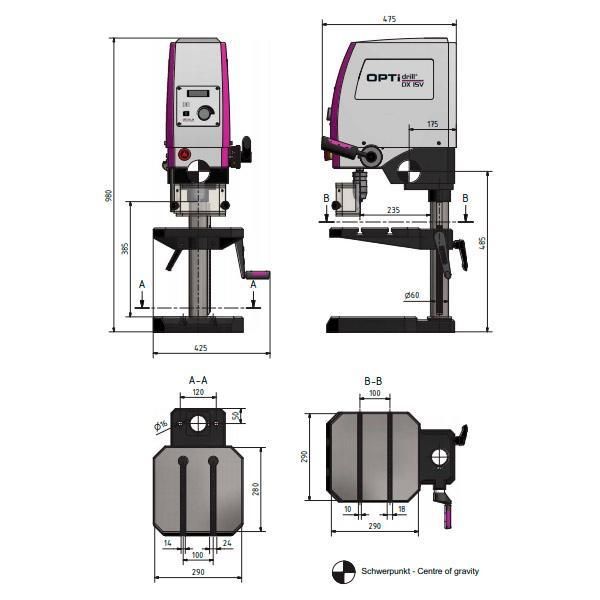 Станок сверлильный Optimum OPTIdrill DX 15V - фото