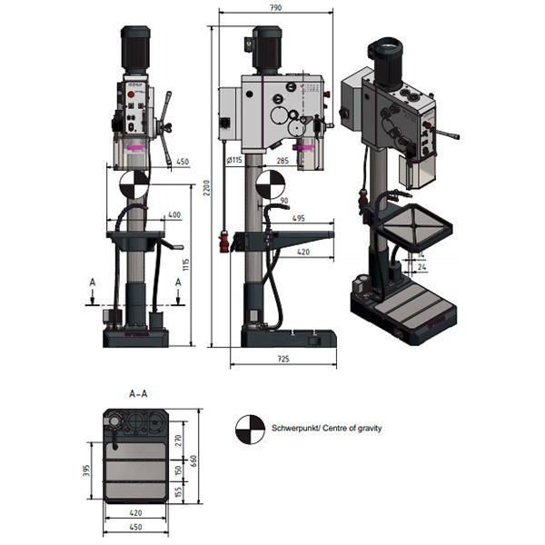 Станок сверлильный Optimum OPTIdrill DH 32GS - фото