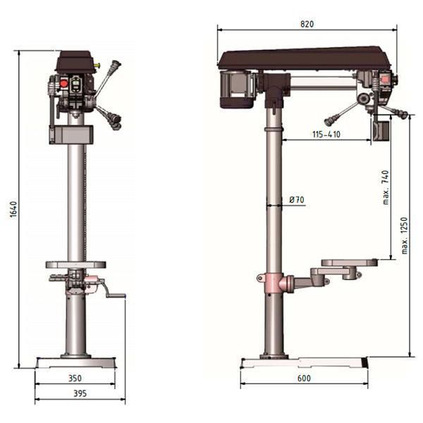 Станок сверлильный Optimum OPTIdrill RB 8S - фото