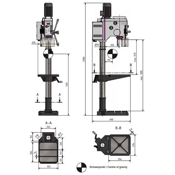 Станок сверлильный Optimum OPTIdrill DH 28GSV - фото