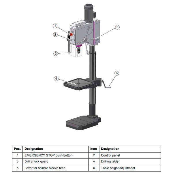 Станок сверлильный Optimum OPTIdrill DH 28GSV - фото
