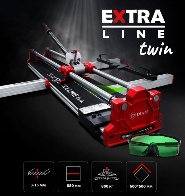 Ручной плиткорез Diam EXTRA LINE twin 850L - фото