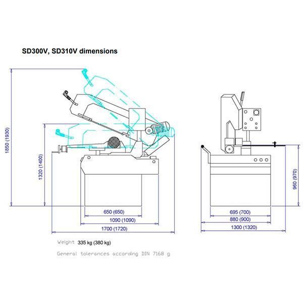 Ленточная пила по металлу Optimum OPTIsaw SD 300V - фото