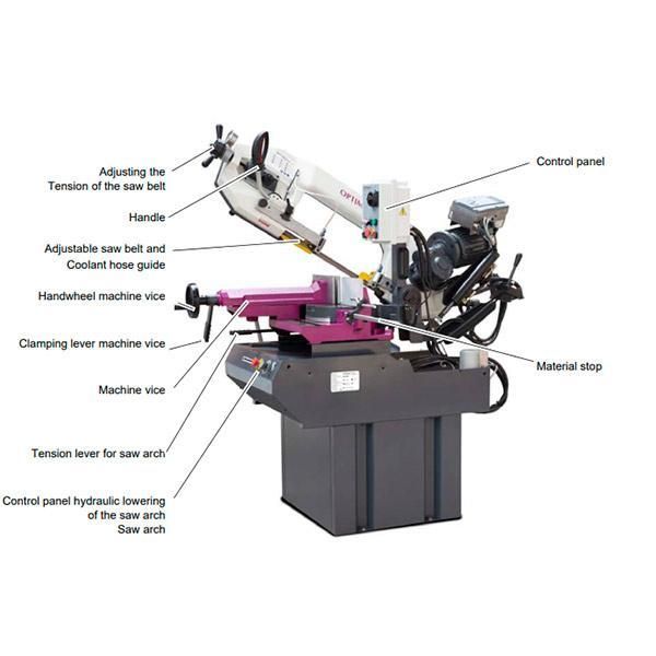 Ленточная пила по металлу Optimum OPTIsaw SD 300V - фото