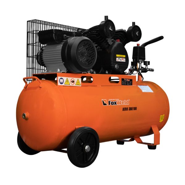 Компрессор с ременной передачей FOXWELD AERO 380/100 - фото