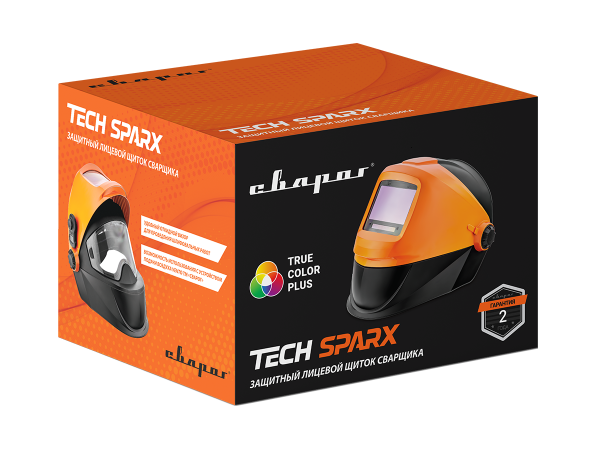 Маска сварщика хамелеон Сварог Tech sparx RC true color plus - фото