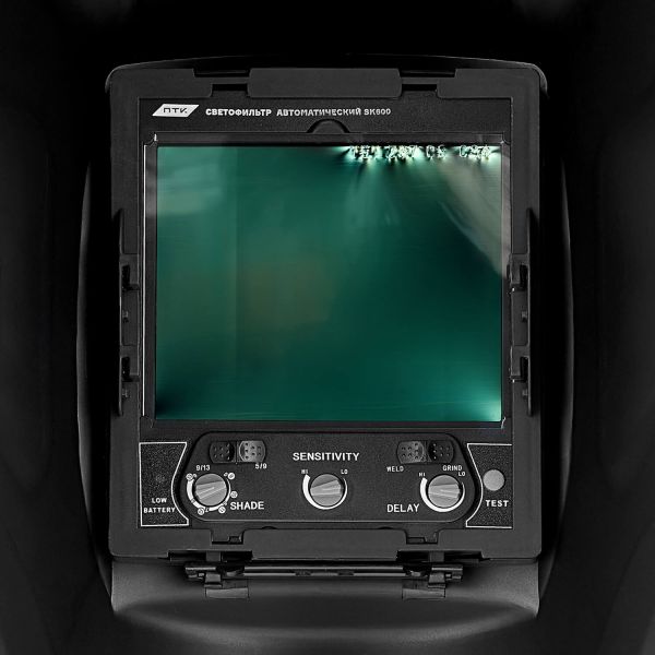 Маска сварщика хамелеон F10 (SK600 TC) чёрная - фото