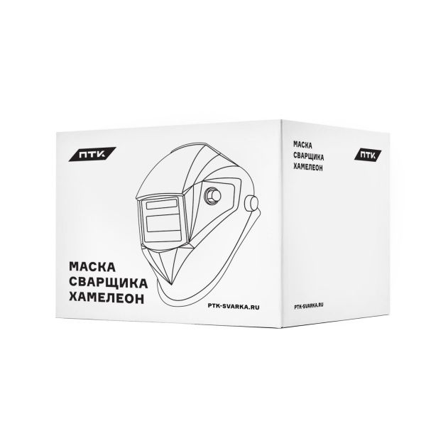 Маска сварщика хамелеон F10 (SK600 TC) чёрная - фото