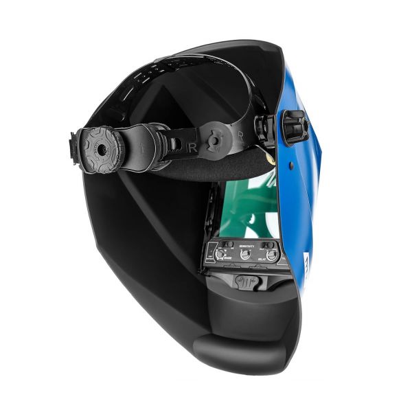 Маска сварщика хамелеон ПТК SK600 SUPER VISION, синяя - фото