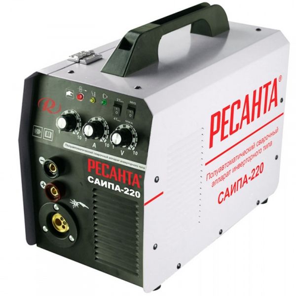 Сварочный аппарат инверторный полуавтоматический Ресанта САИПА- 220 - фото