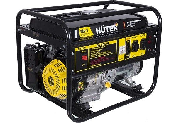 Электрогенератор бензиновый Huter DY6500L - фото