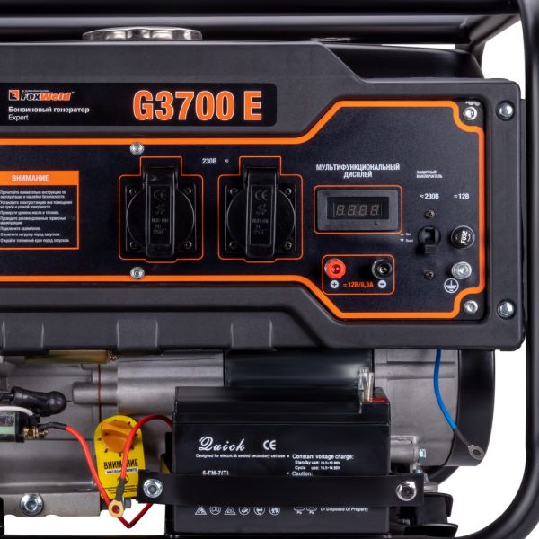Генератор бензиновый FoxWeld EXPERT G3700 E - фото
