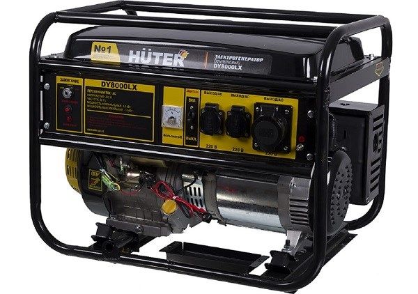 Электрогенератор бензиновый Huter DY8000LX - фото