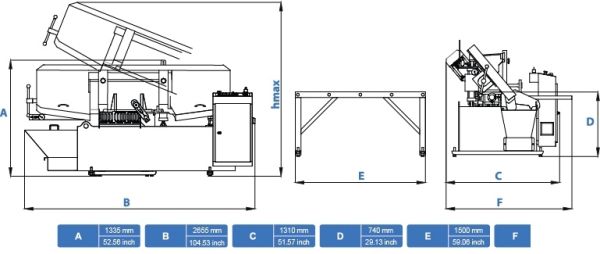 Станок ленточный полуавтоматический PSM 350 U CUTERAL - фото