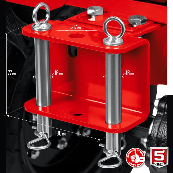 Мотоблок Зубр МТШ-600 с ВОМ - фото