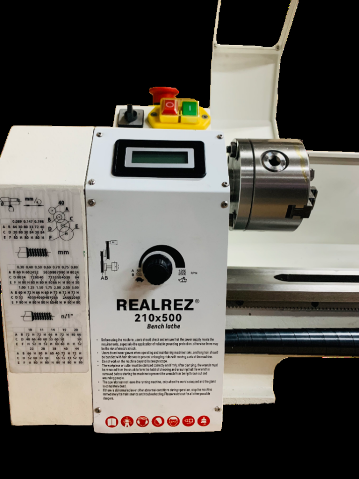 Станок токарный REALREZ 210X500 220V - фото