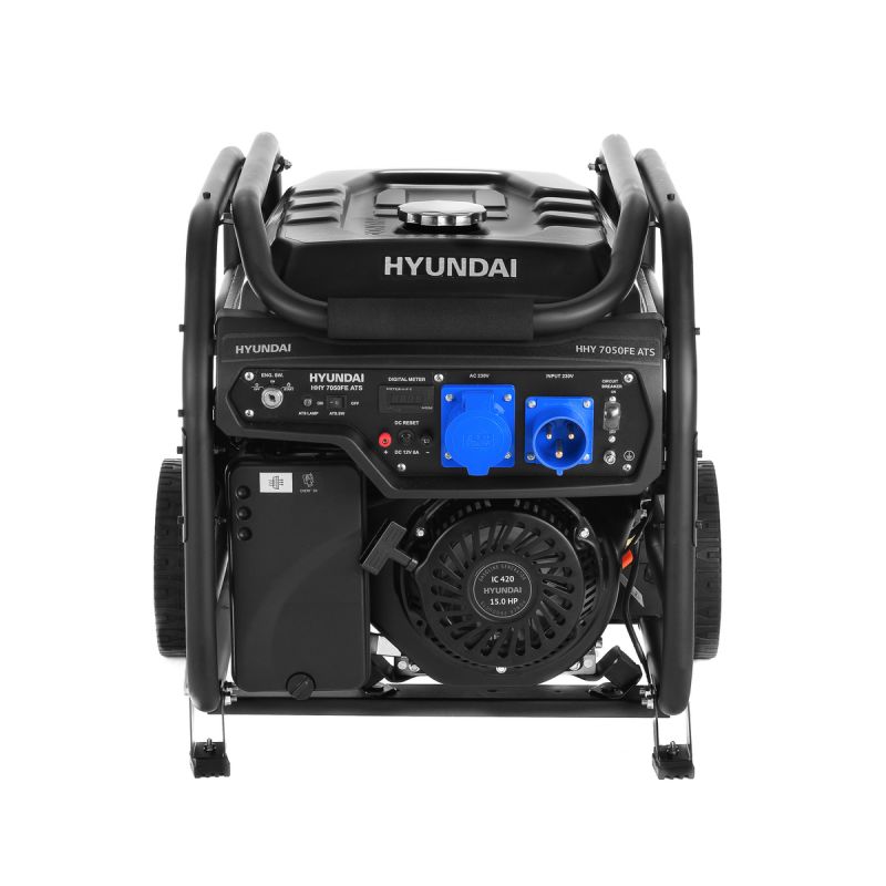 Генератор бензиновый Hyundai HHY 7050FE ATS (блок автозапуска) - фото