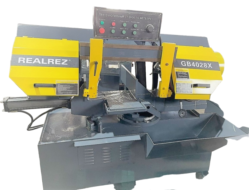 Станок ленточный полуавтоматический REALREZ GB4028X - фото