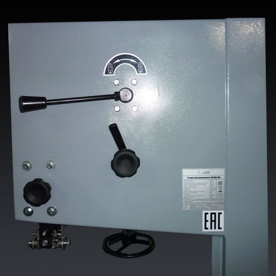 Ленточнопильный станок JIB MBS 400 380V с мобильной базой - фото